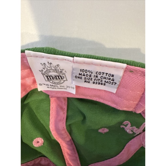 Kyle Busch #18 M&M's Racing Hat Chase Authentics NASCAR Adjustable Cap Green M&M - Picture 7 of 9